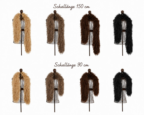 Tibetlamm schal 90cm 150cm - 90cm,