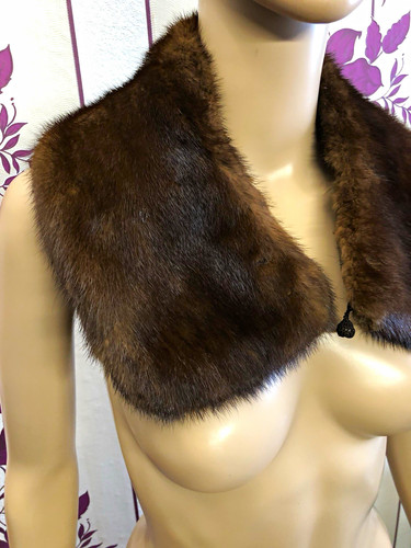 Damen vintage pelzkragen - damen,