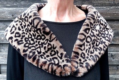 Pelzkragen fake fur stola - pelzkragen,