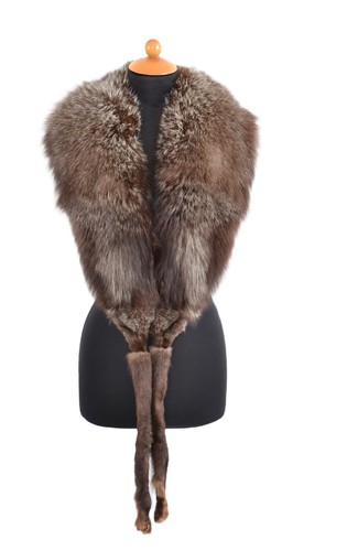 Z614 silberfuchs kragen - silberfuchs,